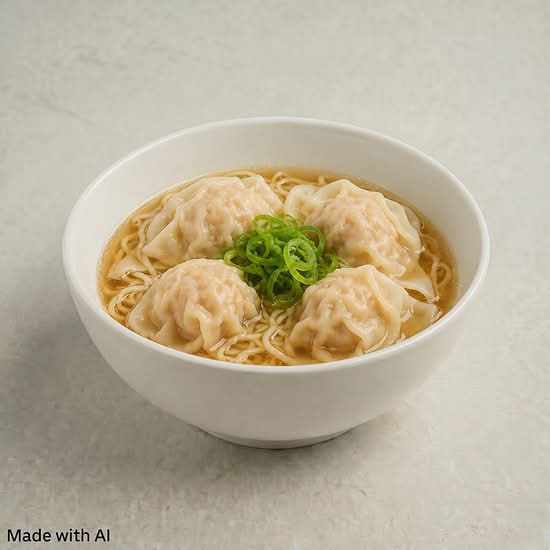 Pork Wonton with Noodle in Soup (餛飩麵)